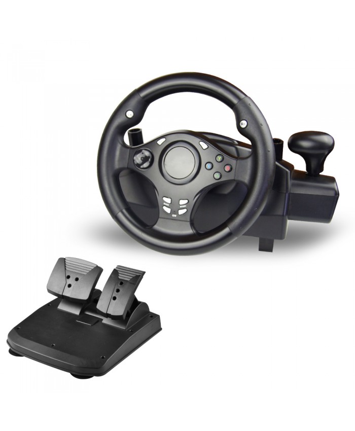 China Wholesales 7in1 Usb Racing Game Steering Wheel Gamepad
