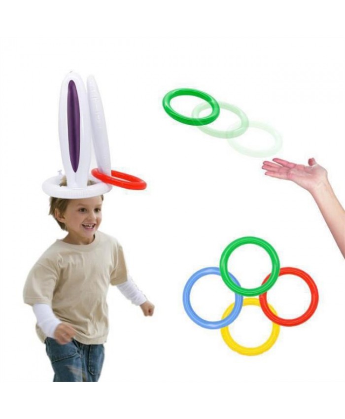 Inflatable Balloons Rabbit Toss Game Summer Pool Toys Rabbit Ears Toy Party Games Summer Throwing Toy Gift For Kids Family Party