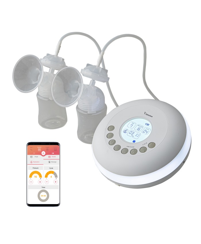 Desktop Electric Breast Pump Dual Type Massage Function Mobile App Gift For Mom Backflow Prevention
