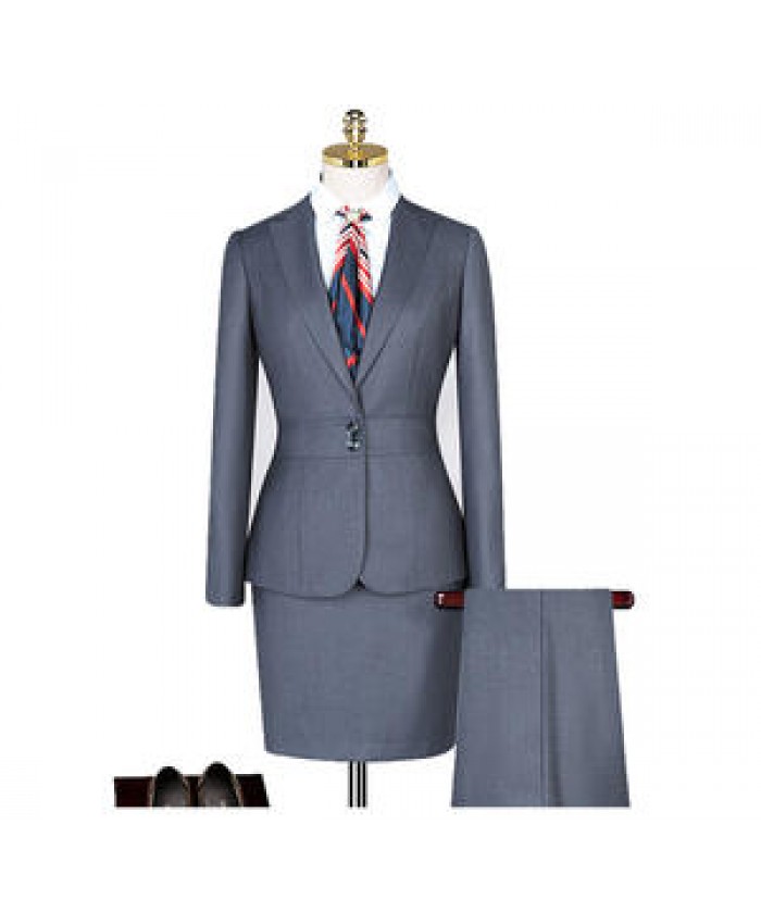 Wholesale Ladies fashion clothing clothes business coat shirt suit 3 pieces sets women's suits for business office work wear