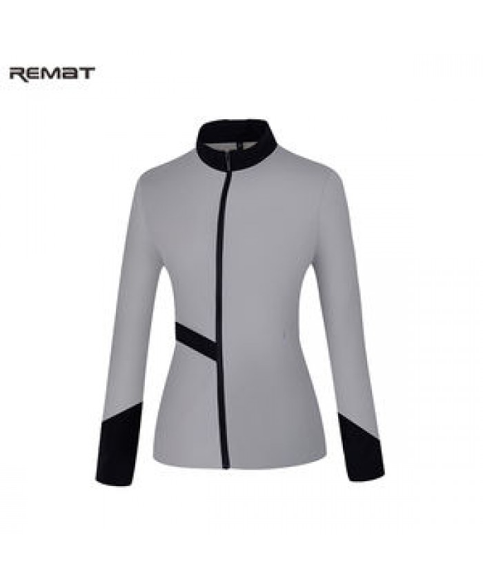 Golf Jacket Woman Printing Breathable Golf Coat Straight Collar Womens Golf Clothing