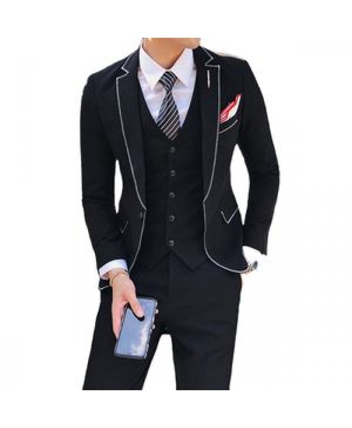 men business suit--men Formal Wedding Prom Dinner 3 pieces (Jacket & Pant & Vest) Customize Mens Custom suits