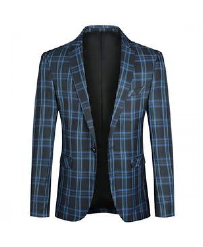 Top Quality New Designer Fashion Slim Fit Party Blazers Jackets For Men One Button Business Suit Coat Men Clothing