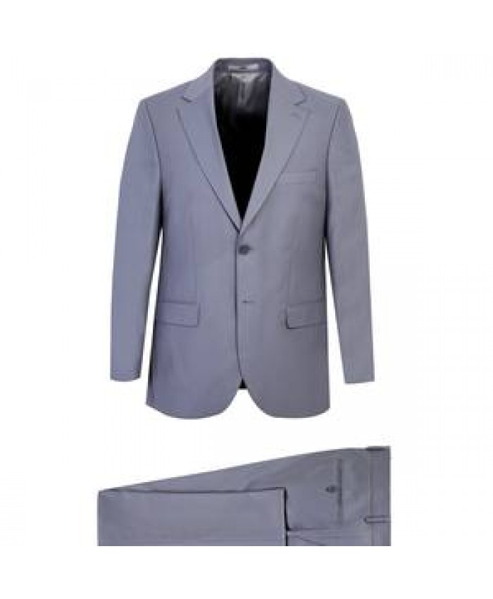 Kigili Turkish Luxury Premium Quality Classic Light Grey Relax Fit Men's Suit For Business Men