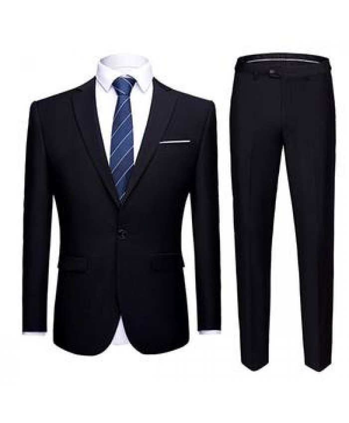 Wholesale black coat pant men suits set blazers 3 pieces three piece slim fit tuxedo wedding business men's formal suits for men