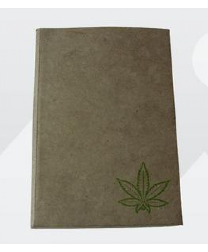 Office & school supplies soft cover recycled handmade wood free natural hemp paper notebook