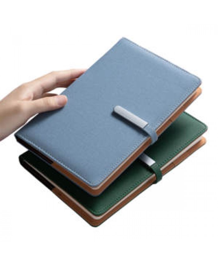 Business office notebook A5 pu leather diary daily planner stationery journal bulk hardcover notebook with buckle