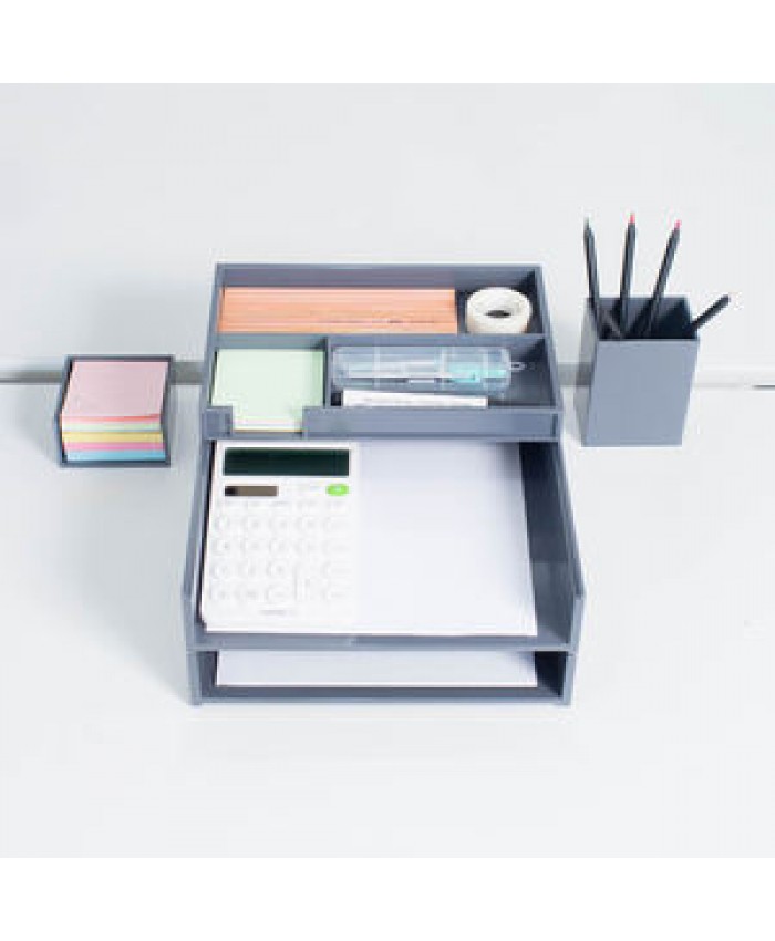 High Quality School stationery plastic customized office file desk organizer set