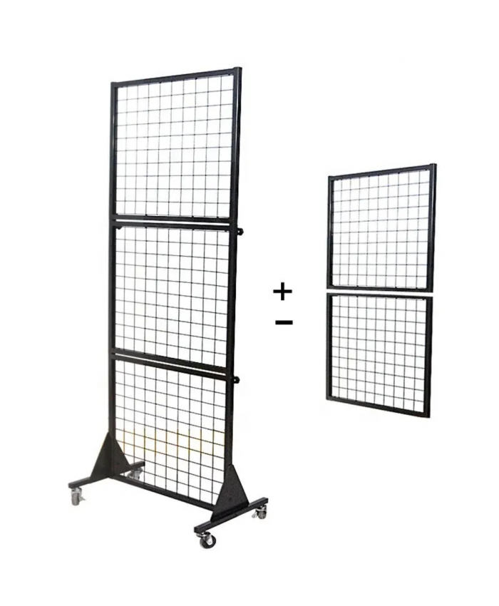 Custom 3 Piece Metal Mesh Panel Display Rack Retail Store Toy Doll Gift Postcard Sticker Phone Case Accessories Display Stand